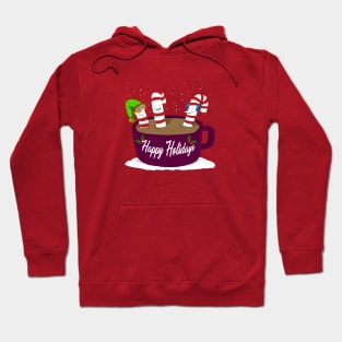 Happy Holidays Candy Cane Hoodie